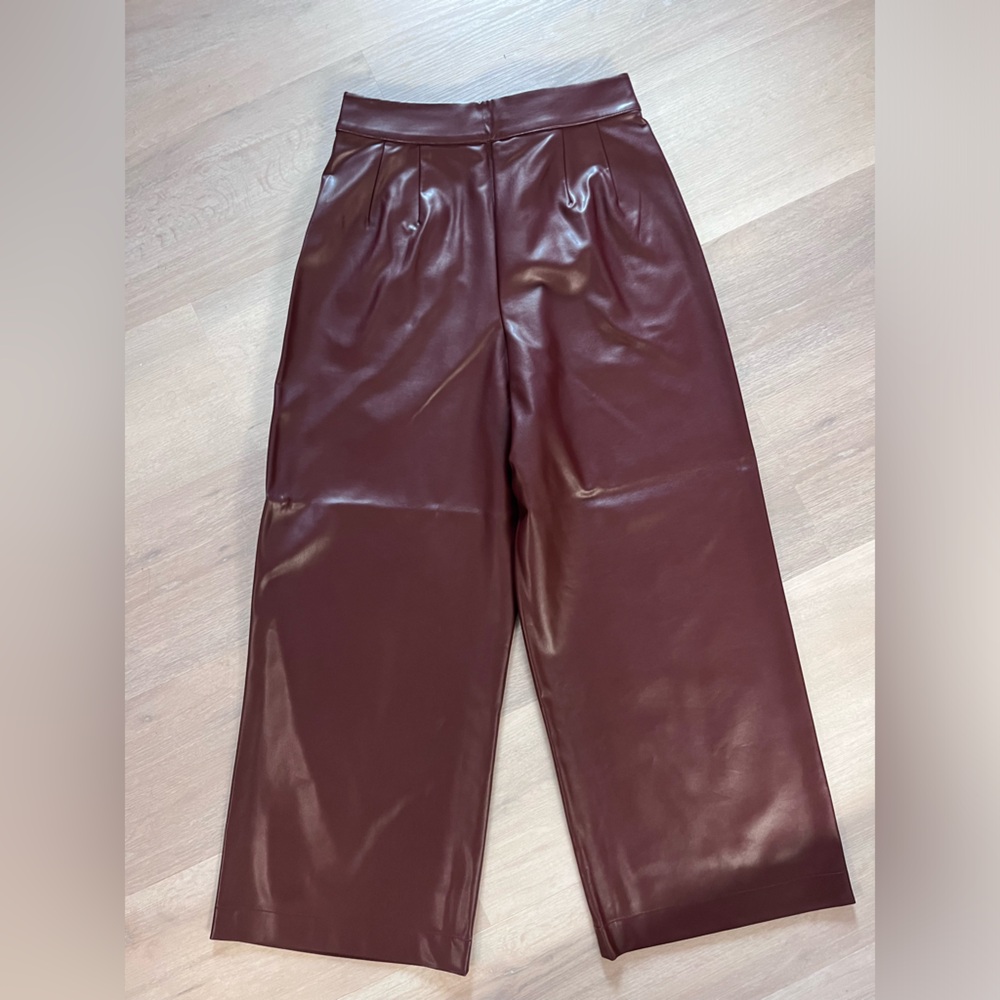 Chocolate Leather suit pants